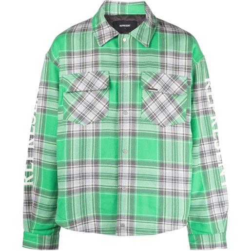 Represent camicia trapuntata - verde