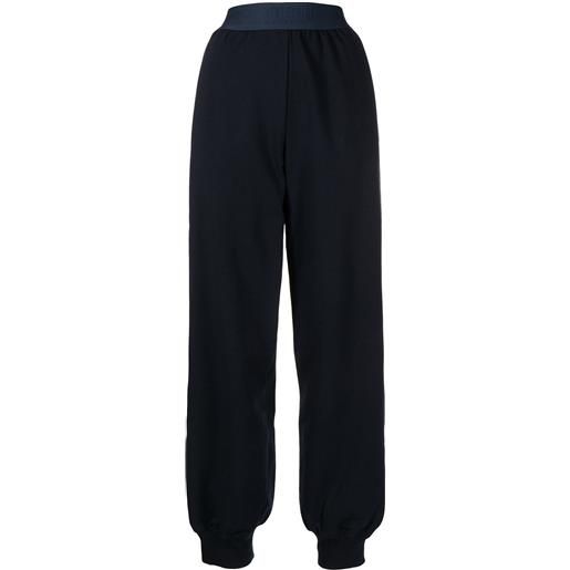 Alberta Ferretti pantaloni sportivi con banda logo - blu