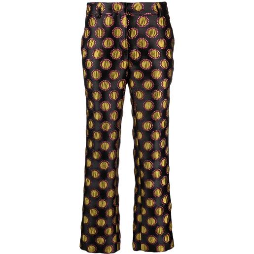 La DoubleJ pantaloni crop a pois - nero