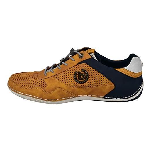 bugatti canario, scarpe da ginnastica basse uomo, giallo yellow, 44 eu