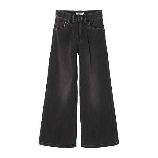 Name it nkfbella wide jeans 1463-sp noos, jeans bambine e ragazze, nero (black denim), 128