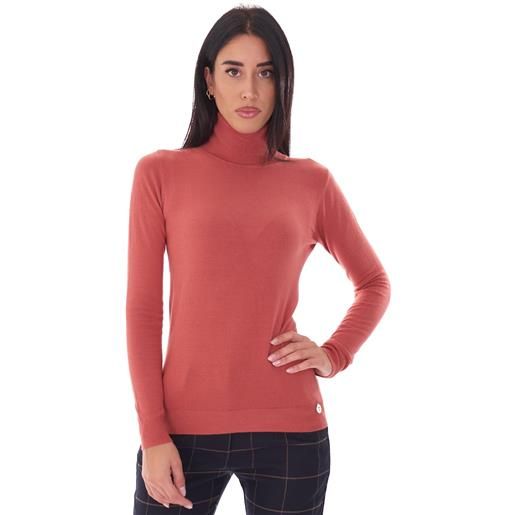 WHITE WISE maglia dolcevita WHITE WISE, colore mattone