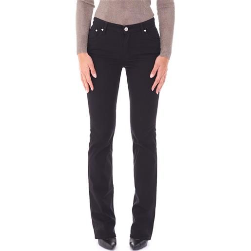 Trussardi Jeans pantalone trussardi 130 classic stretch leggero, colore nero