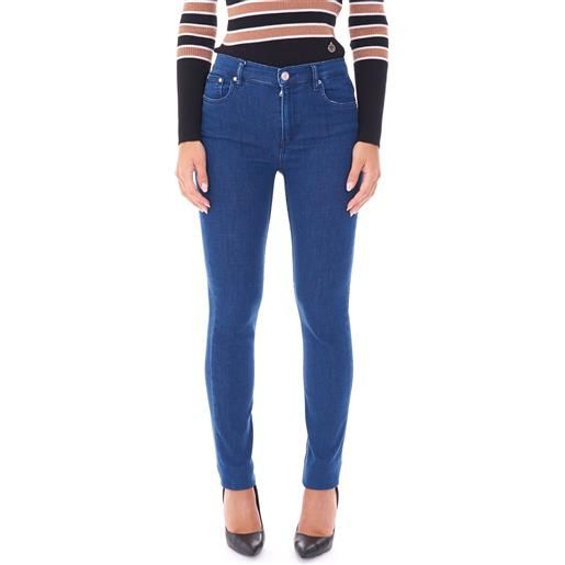 Trussardi Jeans jeans trussardi 105 skinny satin blu, colore blu