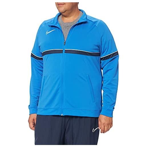 Nike dri-fit academy 21, giacca sportiva unisex-adulto, royal blu/bianco/ossidiana/bianco, xl