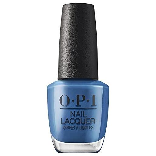 Wella opi nail lacquer, smalto per unghie, fall of wonders collection, suzi takes a sound bath, blu shimmer, 15ml