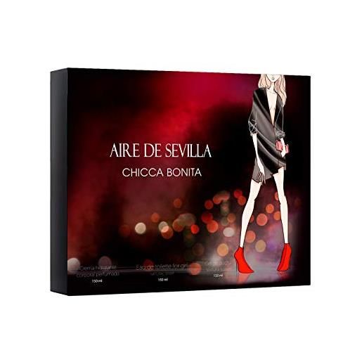 Instituto Español set perfume chicca bonita aire de sevilla - edt, crema hidratante y gel exfoliante