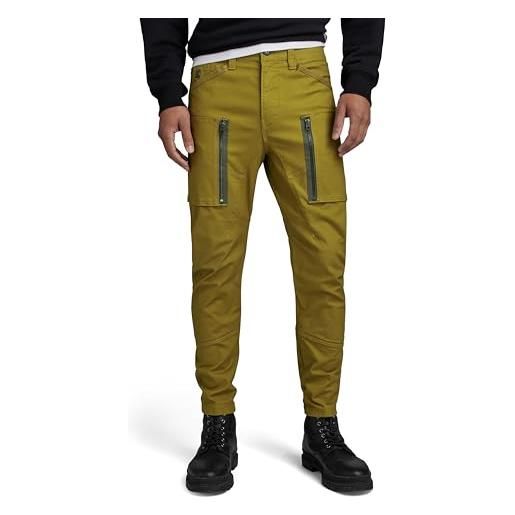 G-STAR RAW zip pocket 3d skinny cargo pants, jeans uomo, nero (dk black d21975-c105-6484), 34w / 30l