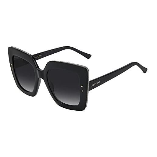 Jimmy Choo occhiali da sole auri/g/s black/grey shaded 53/22/145 donna
