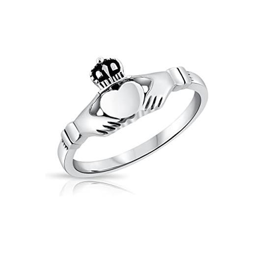 DTPsilver® anello claddagh in argento 925 - amore, fedeltà e amicizia
