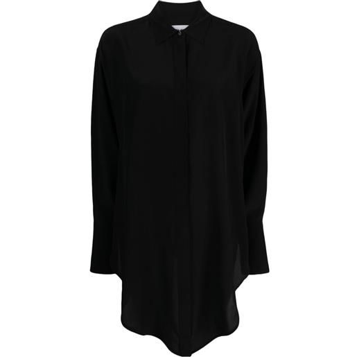 Victoria Beckham camicia wrap front - nero