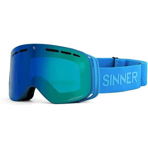 Sinner olympia+ ski goggles blu double blue sintrast vent/cat3