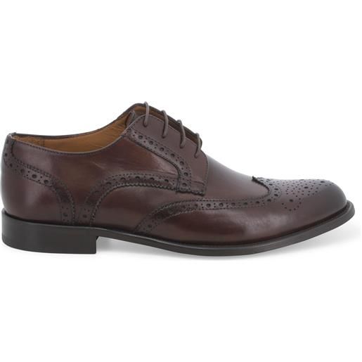 Melluso scarpa uomo stringata classica in pelle marrone u90604w