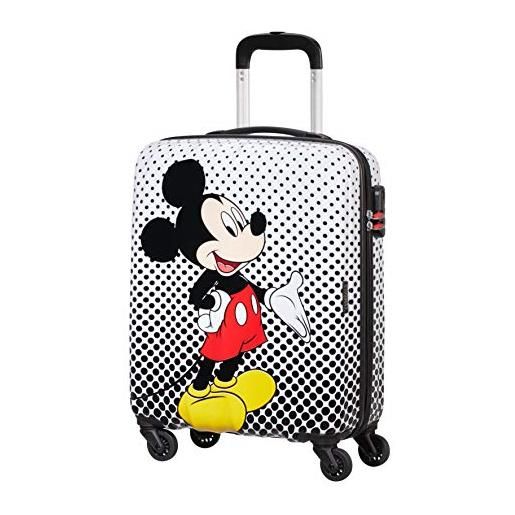 American Tourister spin. 55/20 alfatwist 2.0, spinner s valigia per bambini ragazzi, 40 it, multicolore (mickey mouse polka dot), s 55 cm - 36 l