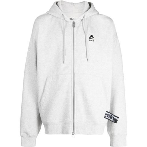 izzue x neighborhood jersey hoodie - grigio