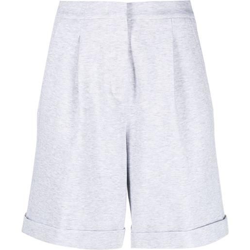 Peserico shorts a vita alta - grigio