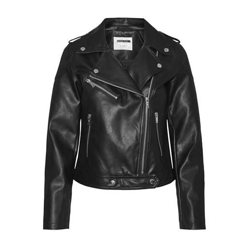 NOISY MAY rollo jacket donna giacca in similpelle nero xs 100% poliestere