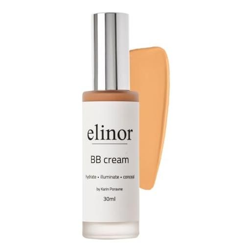 Elinor bb cream - il balsamo di bellezza al collagene più apprezzato d'europa, per una pelle senza imperfezioni - idratante, correttore & copertura naturale, tutto in uno - 30ml (medium)