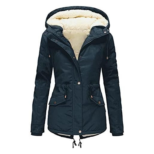 Collezione abbigliamento donna cappotto, giacca con cappuccio