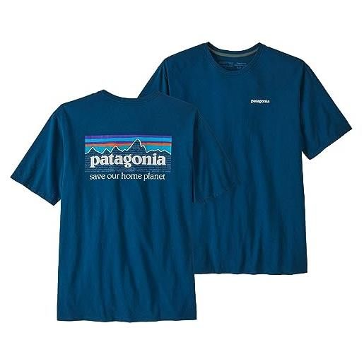 Patagonia m's p-6 mission organic t-shirt, wax red, m uomo