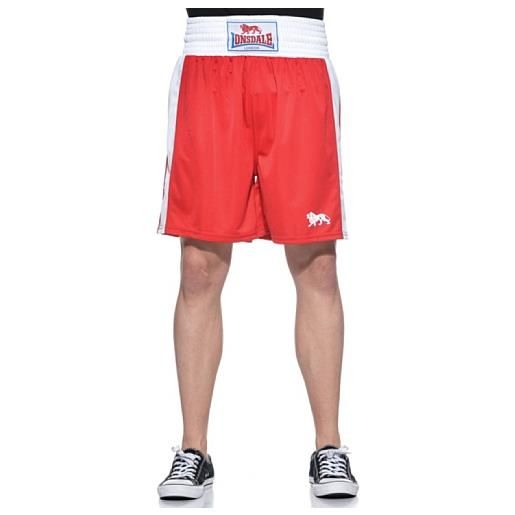 Lonsdale - amateur boxing trunks, pantaloncini sportivi uomo, rosso (rot), small (taglia produttore: small)