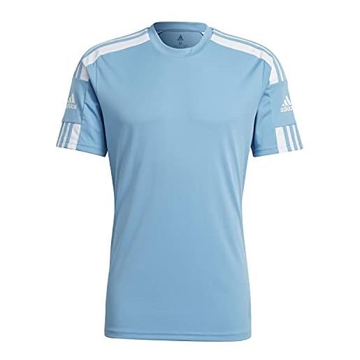 adidas squadra 21 short sleeve jersey t-shirt, team light blue/white, xxl uomo