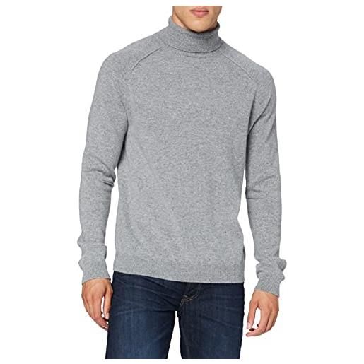 Falke roll neck sweatshirt, felpa uomo, grigio, xxxl