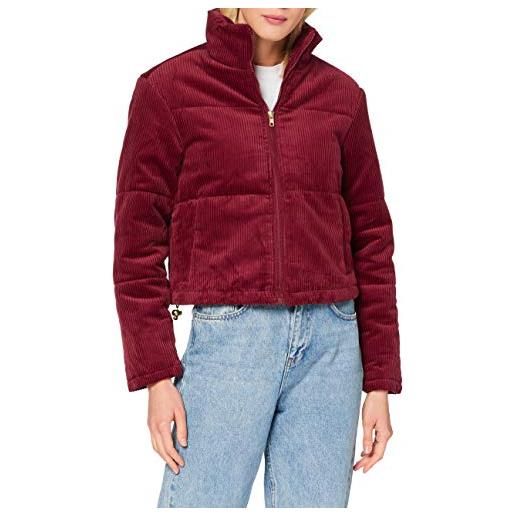 Urban Classics giacca da donna corduroy puffer, bordeaux