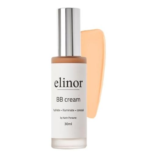 Elinor bb cream - il balsamo di bellezza al collagene più apprezzato d'europa, per una pelle senza imperfezioni - idratante, correttore & copertura naturale, tutto in uno - 30ml (super light)