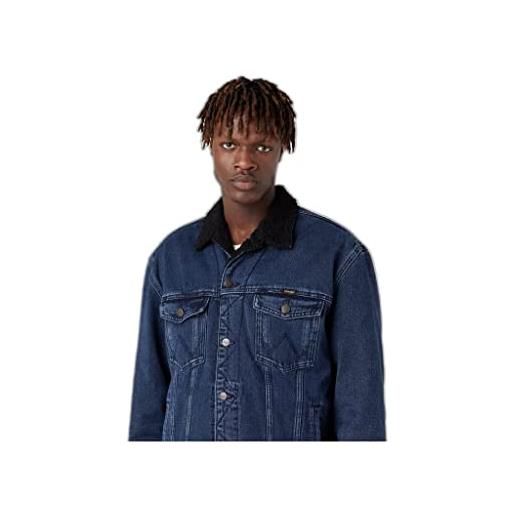 Wrangler antifit sherpa giacche di jeans, moon shine, medium uomini