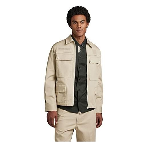 G-STAR RAW men's 4 pocket zip jacket, beige (dk brick d22941-c900-1214), l