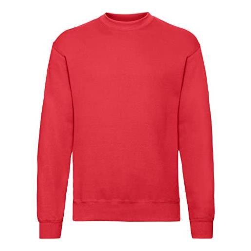 Fruit of the Loom 62-202-0 pullover, red, l uomo