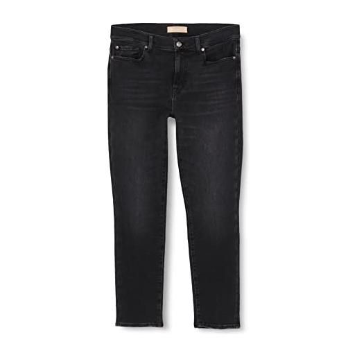 7 For All Mankind roxanne luxe vintage jeans, nero, 31w x 31l donna