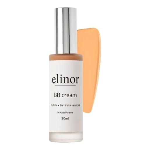 Elinor bb cream - il balsamo di bellezza al collagene più apprezzato d'europa, per una pelle senza imperfezioni - idratante, correttore & copertura naturale, tutto in uno - 30ml (light)