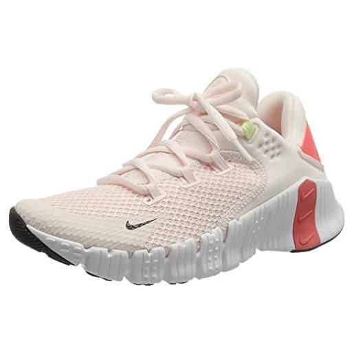 Nike free metcon 4, scarpe da ginnastica donna, nero/bianco-nero-volt, 39 eu