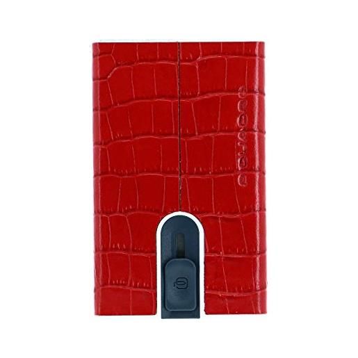 PIQUADRO black square porta carte di credito rfid pelle 6 cm