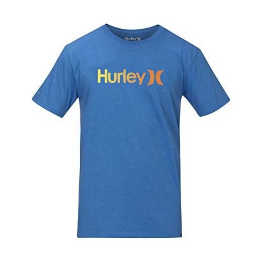 Hurley b o&o gradient 2.0 tee s/s, t-shirt bambino, gym blue, l