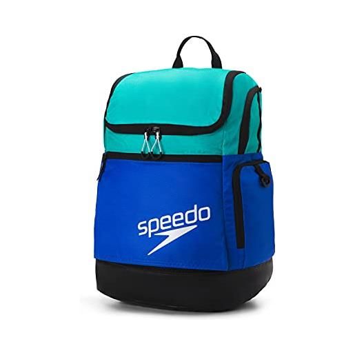 Speedo zaino unisex teamster 2.0 da 35 litri, blu/ceramica 2.0, taglia unica, zaino teamster grande 35 litri