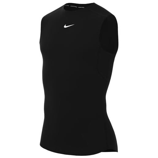 Nike fb7914-100 m np df top sl tight maglia lunga uomo white/black taglia 2xl