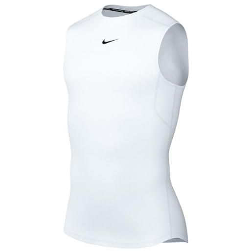 Nike fb7914-100 m np df top sl tight maglia lunga uomo white/black taglia xl