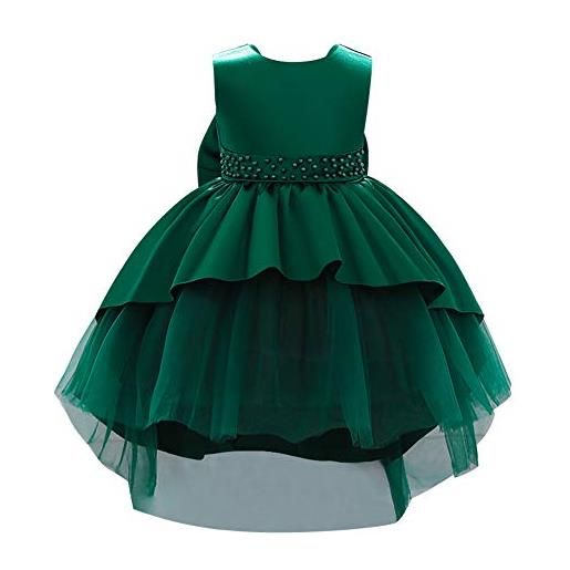 FYMNSI - Vestito da bambina con tulle arcobaleno, da principessa, per  compleanno, festa, abito da sera, abito da festa, estivo, senza maniche,  per