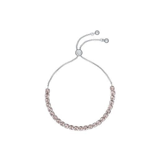 Ted Baker melrah icon bracciale di cristallo (tonalità argento/cristallo rosa d'epoca)