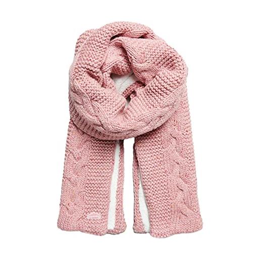 Superdry sciarpa vintage da donna, rose tweed, etichettalia unica