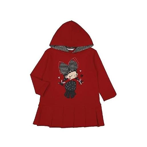 Mayoral vestito ricamato per bambine e ragazze rosso 7 anni (122cm)