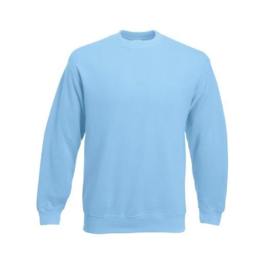 Fruit of the Loom 62-202-0 pullover, sky blue, xl uomo