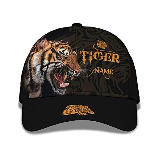 403 donna uomini cappello da baseball regolabile berretto da baseball leggera traspirante trucker cappellino tigre personalizzata stampata in 3d - animale selvatico