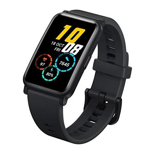 HONOR watch es - fitness smartwatch, 1,64 pollici amoled display con 95 allenamento modalità, 5atm, fitness tracker orologio per andriod ios (meteoriti nero)