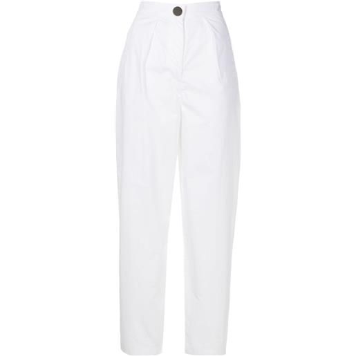 Armani Exchange pantaloni dritti con applicazione - bianco