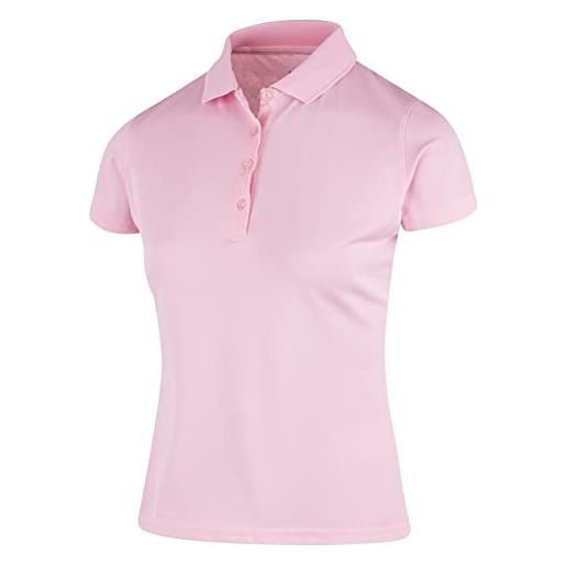 Island Green - polo da golf, da donna, taglia 46, colore: rosa caramella, iglts1851