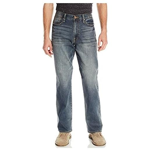 Lucky Brand men's 181 relaxed straight jean, dellwood, 36x32
